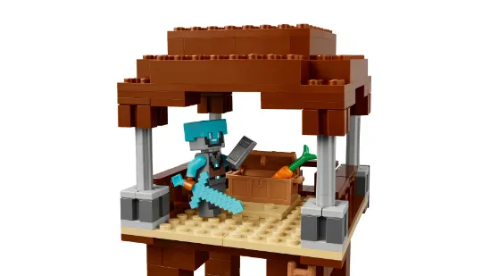 Picture of LEGO Minecraft 21278 The Pillager Outpost and Ravager