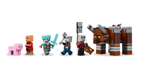 Picture of LEGO Minecraft 21278 The Pillager Outpost and Ravager