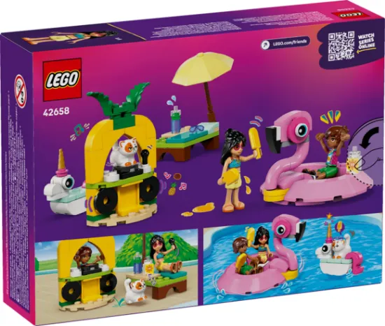 Picture of LEGO Friends 42658 Unicorn & Flamingo Pool Party