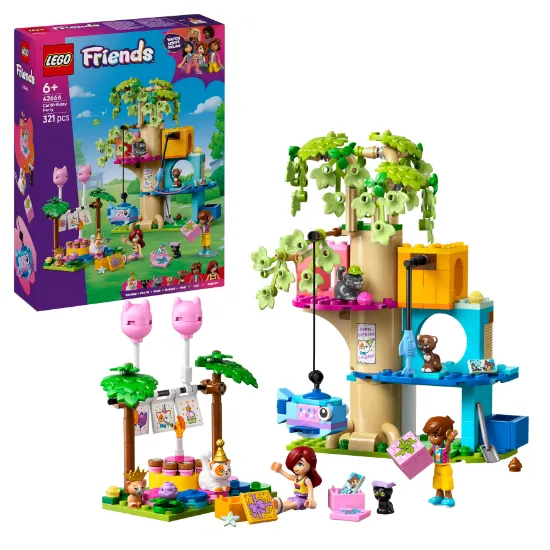 Picture of LEGO Friends 42666 Cat Birthday Party & Tree House
