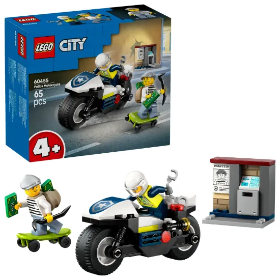 Picture of LEGO City 60455 Police Motorcycle Chase