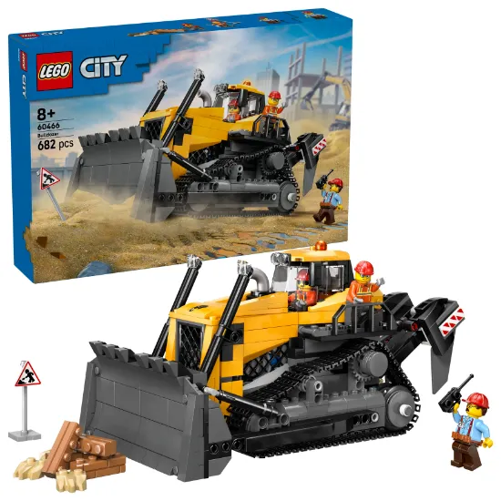 Picture of LEGO City 60466 Yellow Bulldozer