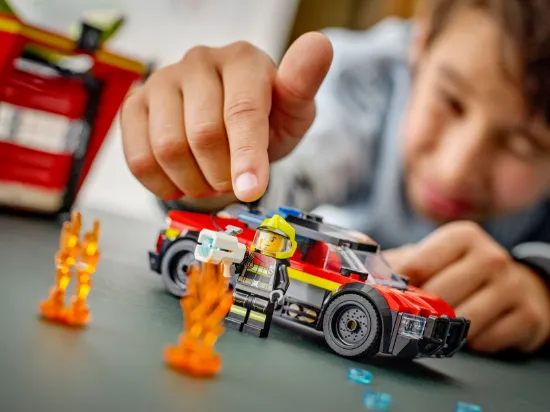 playing LEGO City 60473 The City Tower