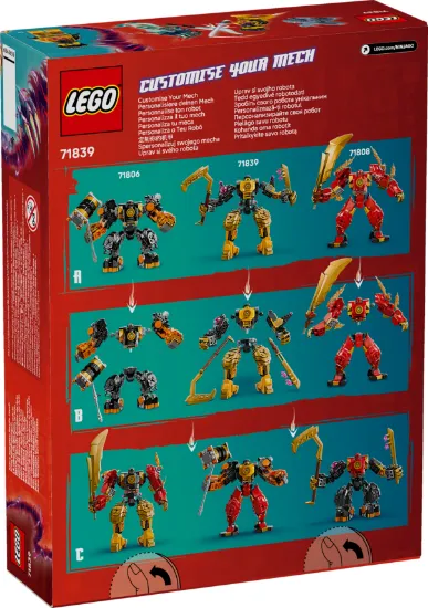 LEGO NINJAGO 71839 Arin’s Spinjitzu Battle Mech package