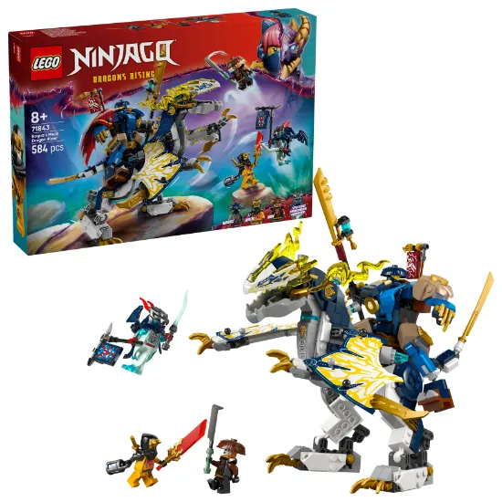 LEGO NINJAGO 71843 Rogue’s Mech Dragon Rider for boys package