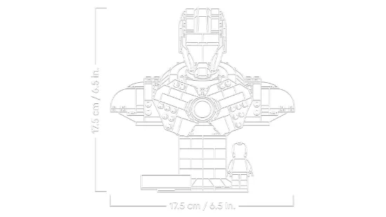 Picture of LEGO Marvel 76327 Iron Man MK4 Bust