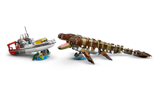 Picture of LEGO Jurassic World 76974 Brick-Built Mosasaurus Boat Mission