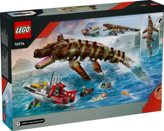 Picture of LEGO Jurassic World 76974 Brick-Built Mosasaurus Boat Mission