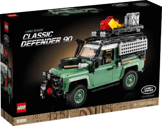 LEGO Icons 10317 Land Rover Classic Defender 90 package	