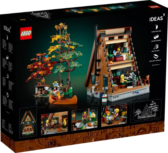 LEGO IDEAS 21338 A-Frame Cabin package