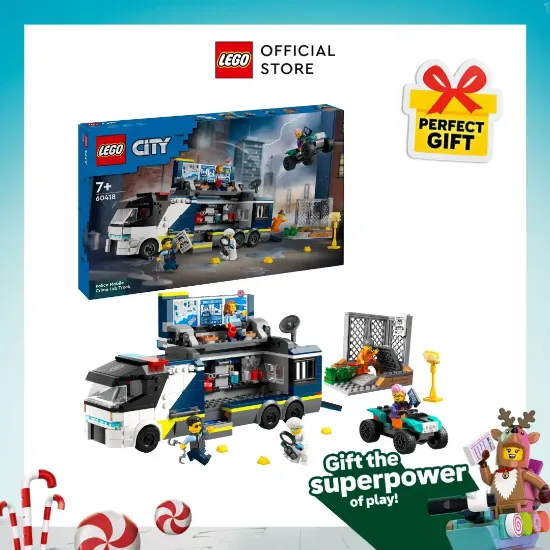 LEGO City 60418 Police Mobile Crime Lab Truck Toy