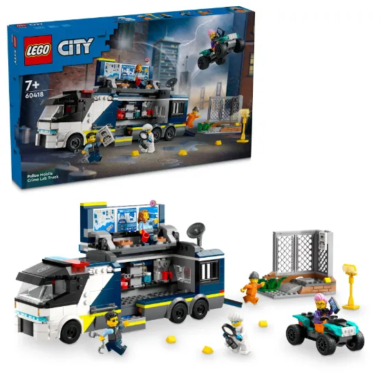 LEGO City 60418 Police Mobile Crime Lab Truck Toy package