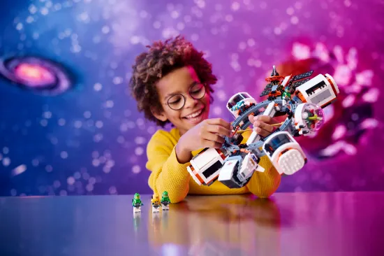 playing LEGO City 60433 Modular Space Station
