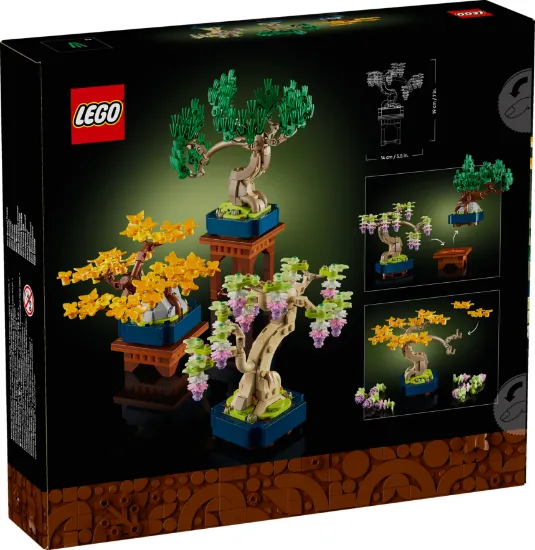 LEGO icons 10373 botanicals mini bonsai trees package