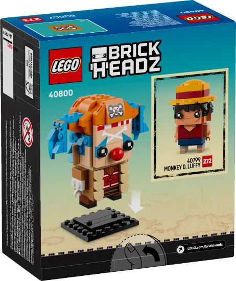 Picture of LEGO BrickHeadz 40800 ONE PIECE Buggy the Clown Figure