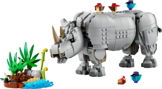 Picture of LEGO Creator 31171 Wild Animals: Majestic Rhino with Birds