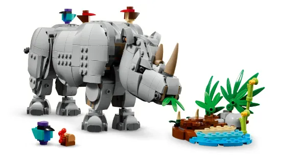 Picture of LEGO Creator 31171 Wild Animals: Majestic Rhino with Birds