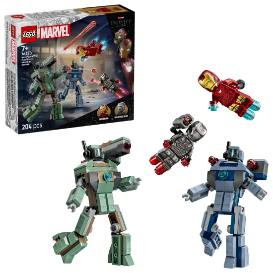 Picture of LEGO MARVEL 76320 Iron Man & War Machine vs. Hammer Drones