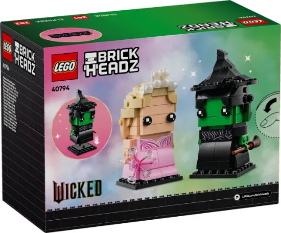 Picture of LEGO BrickHeadz Wicked 40794  Elphaba & Glinda Figures