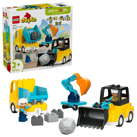 Picture of LEGO DUPLO 10475 Town 3 in 1 Construction Vehicles