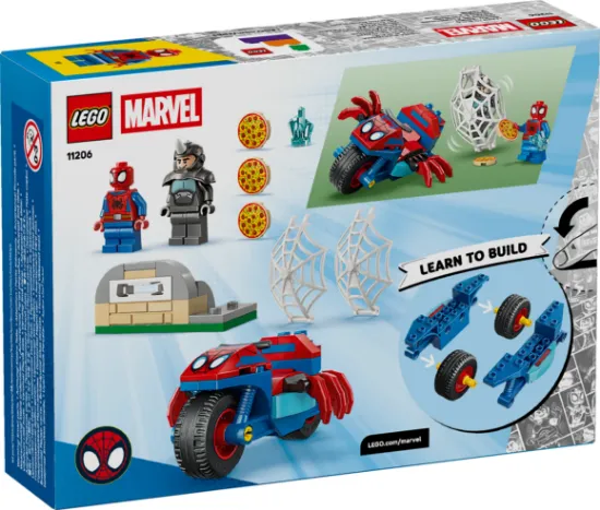 Picture of LEGO Marvel 11206 Spidey And His Amazing Friends Spidey on his Motorcycle vs. Rhino