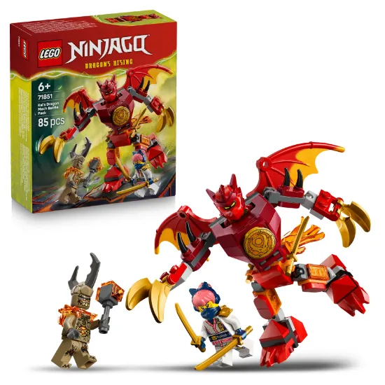 LEGO NINJAGO 71851 Kai’s Dragon Mech Battle Pack package