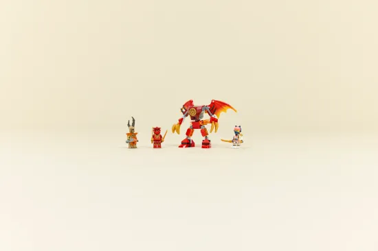 play LEGO NINJAGO 71851 Kai’s Dragon Mech Battle Pack
