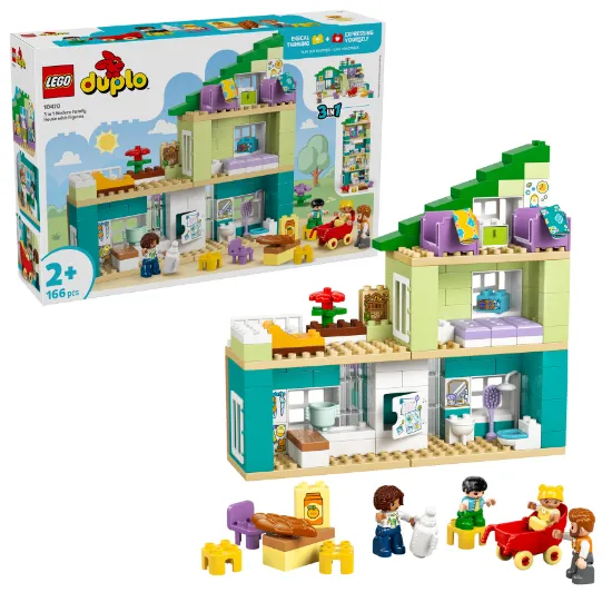 Picture of LEGO DUPLO 10470 Town 3 in 1 Modern Family House with Figures