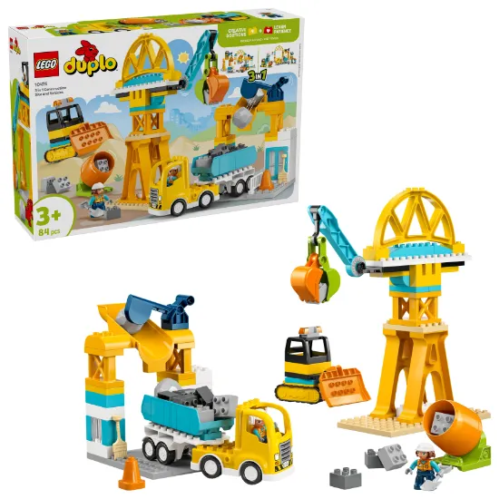 Picture of LEGO DUPLO 10476 Town 3 in 1 Construction Site and Vehicles