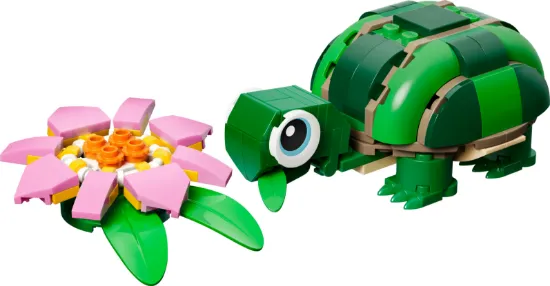 Picture of LEGO Creator 31377 Turtle with a Water Lily Flower