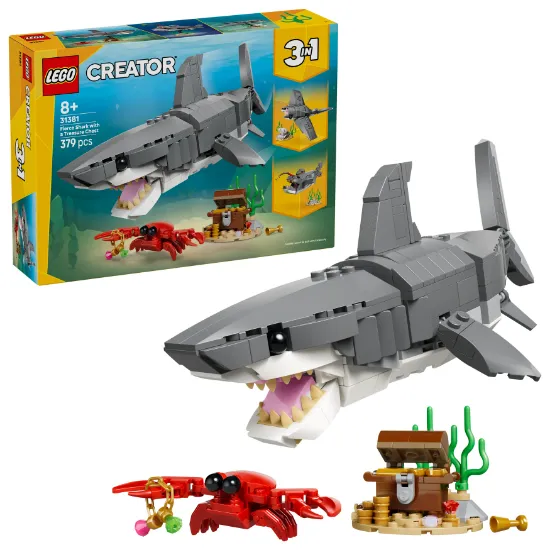 Picture of LEGO Creator 31381 Fierce Shark with a Treasure Chest