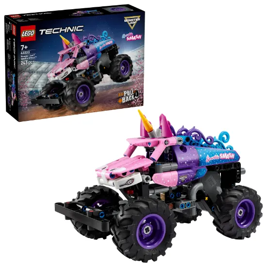 LEGO Technic 42220 Monster Jam™ Sparkle Smash™ Pull-Back Vehicle package
