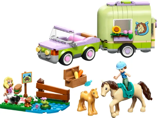 Picture of LEGO Friends 42695 Horse & Baby Foal Trailer