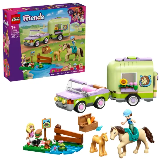 Picture of LEGO Friends 42695 Horse & Baby Foal Trailer