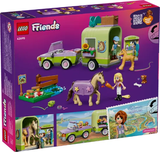 Picture of LEGO Friends 42695 Horse & Baby Foal Trailer