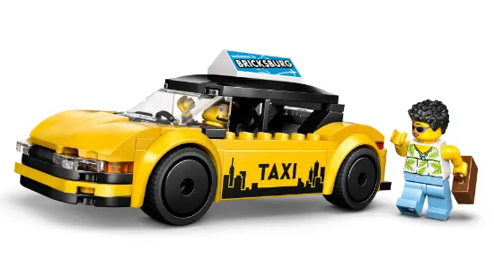 LEGO City 60487 Yellow Taxi Vehicle