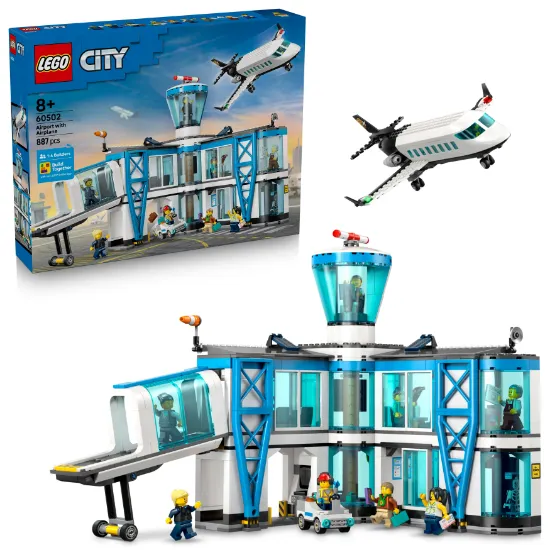 Picture of LEGO City 60502 Airport with Airplane