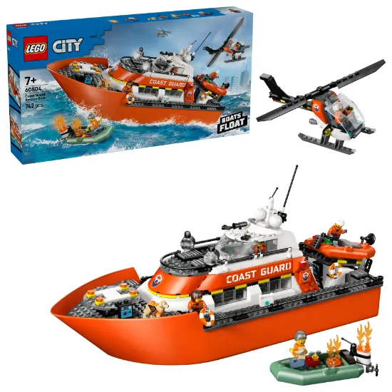 Picture of LEGO City 60504 Coast Guard Rescue Boat & Helicopter