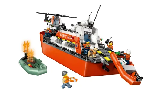 Picture of LEGO City 60504 Coast Guard Rescue Boat & Helicopter