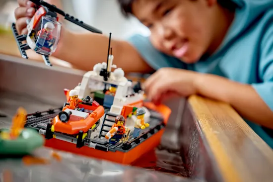 Picture of LEGO City 60504 Coast Guard Rescue Boat & Helicopter