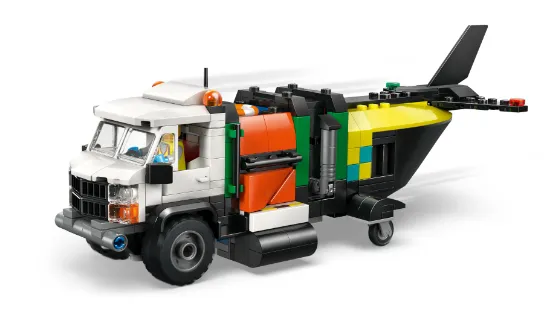 Picture of LEGO City 60505 Airplane, Service Truck & Hovercraft Remix