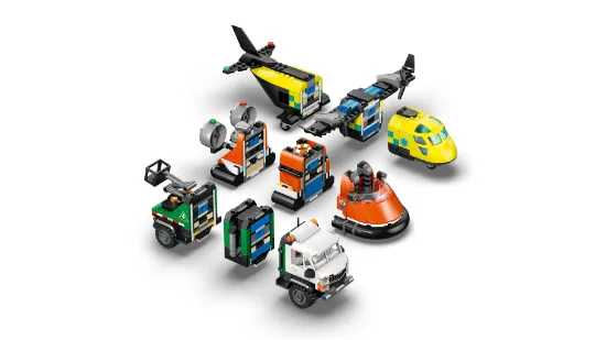 Picture of LEGO City 60505 Airplane, Service Truck & Hovercraft Remix