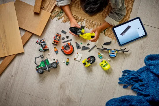 Picture of LEGO City 60505 Airplane, Service Truck & Hovercraft Remix