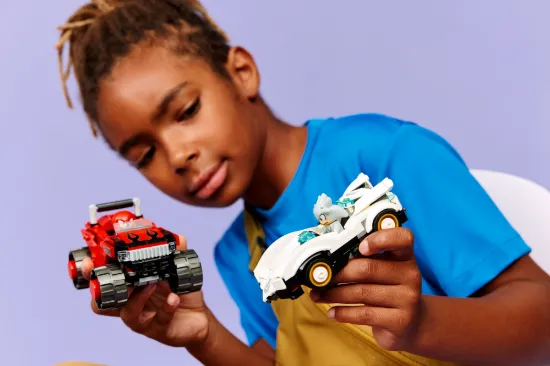 Picture of LEGO Sonic 77118 the Hedgehog™ Silver’s Car vs. Knuckles’ Monster Truck
