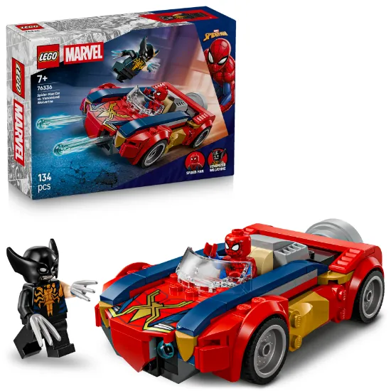 Picture of LEGO MARVEL 76336 Spider-Man Car vs. Venomized Wolverine