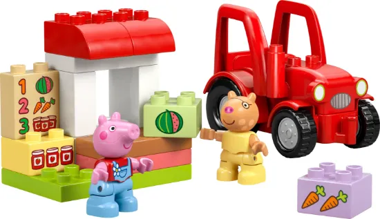 Picture of LEGO DUPLO Peppa Pig 10468 Tractor and Market