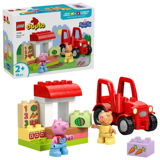 Picture of LEGO DUPLO Peppa Pig 10468 Tractor and Market