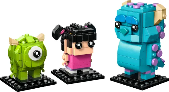 Picture of LEGO Disney 40861 BrickHeadz Disney and Pixar Sulley, Mike and Boo Figures