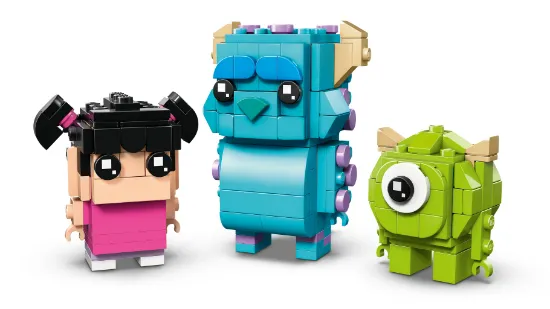 Picture of LEGO Disney 40861 BrickHeadz Disney and Pixar Sulley, Mike and Boo Figures