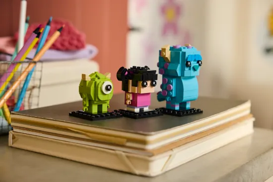 Picture of LEGO Disney 40861 BrickHeadz Disney and Pixar Sulley, Mike and Boo Figures